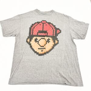 Truckfit Vintage Digi Tommy Gray Graphic T-Shirt Size XL